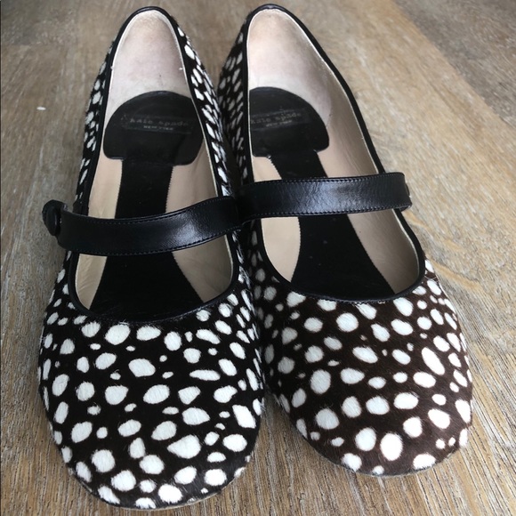 Kate Spade Calf Hair Dot Kitten Heel - Picture 6 of 11